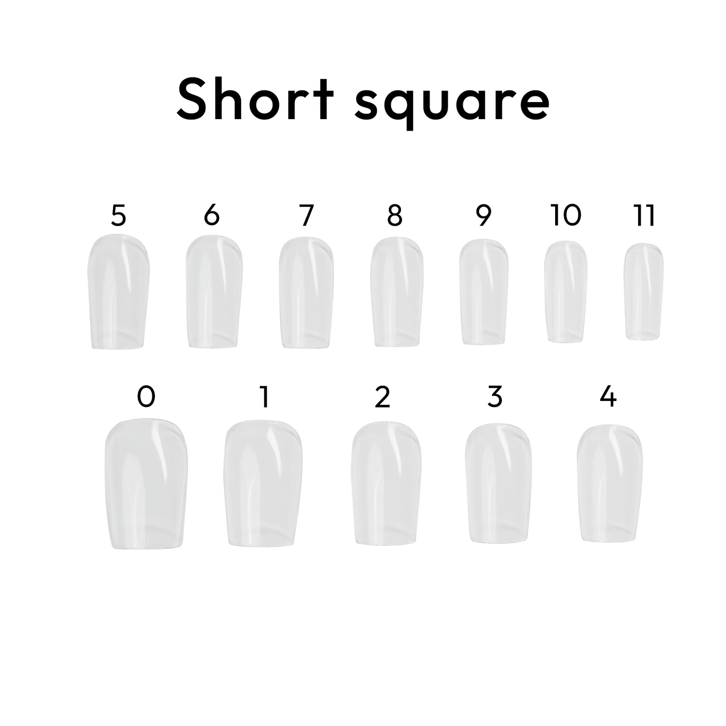 Square Short - BL Nails Gel Tips