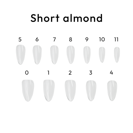 Almond Short - BL Nails Gel Tips