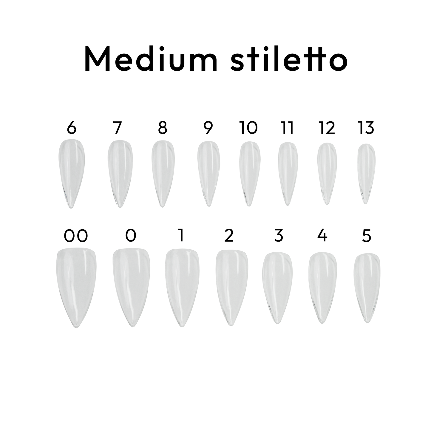 Stiletto Medium - BL Nails Gel Tips