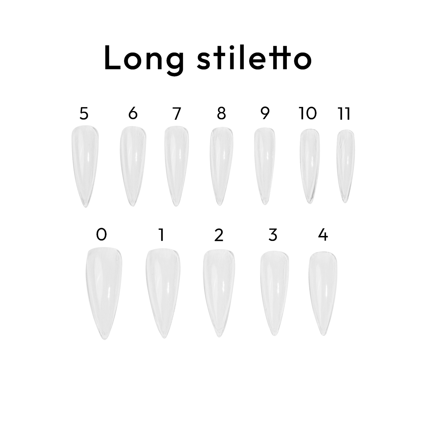 Stiletto Long - BL Nails Gel Tips