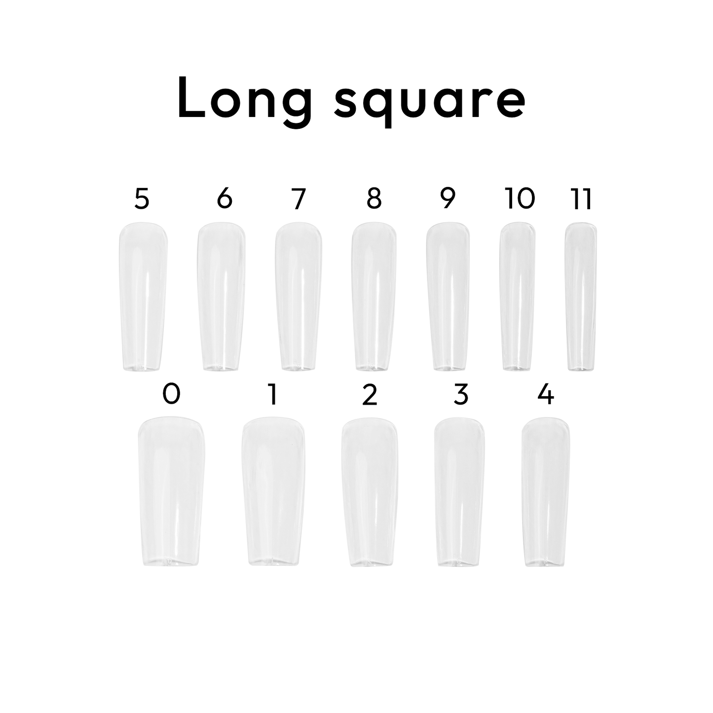 Square Long - BL Nails Gel Tips