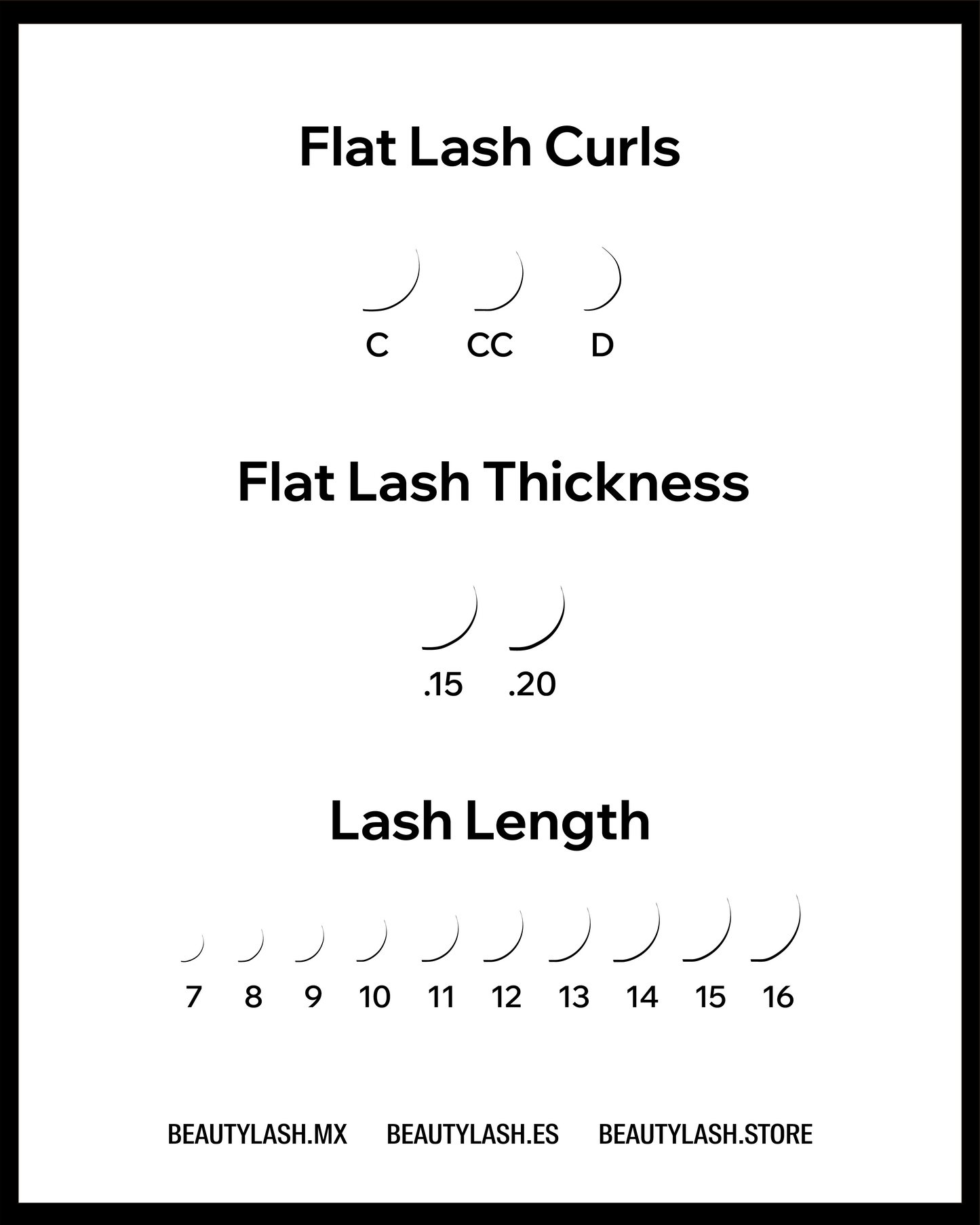 Flat Lashes Mixed