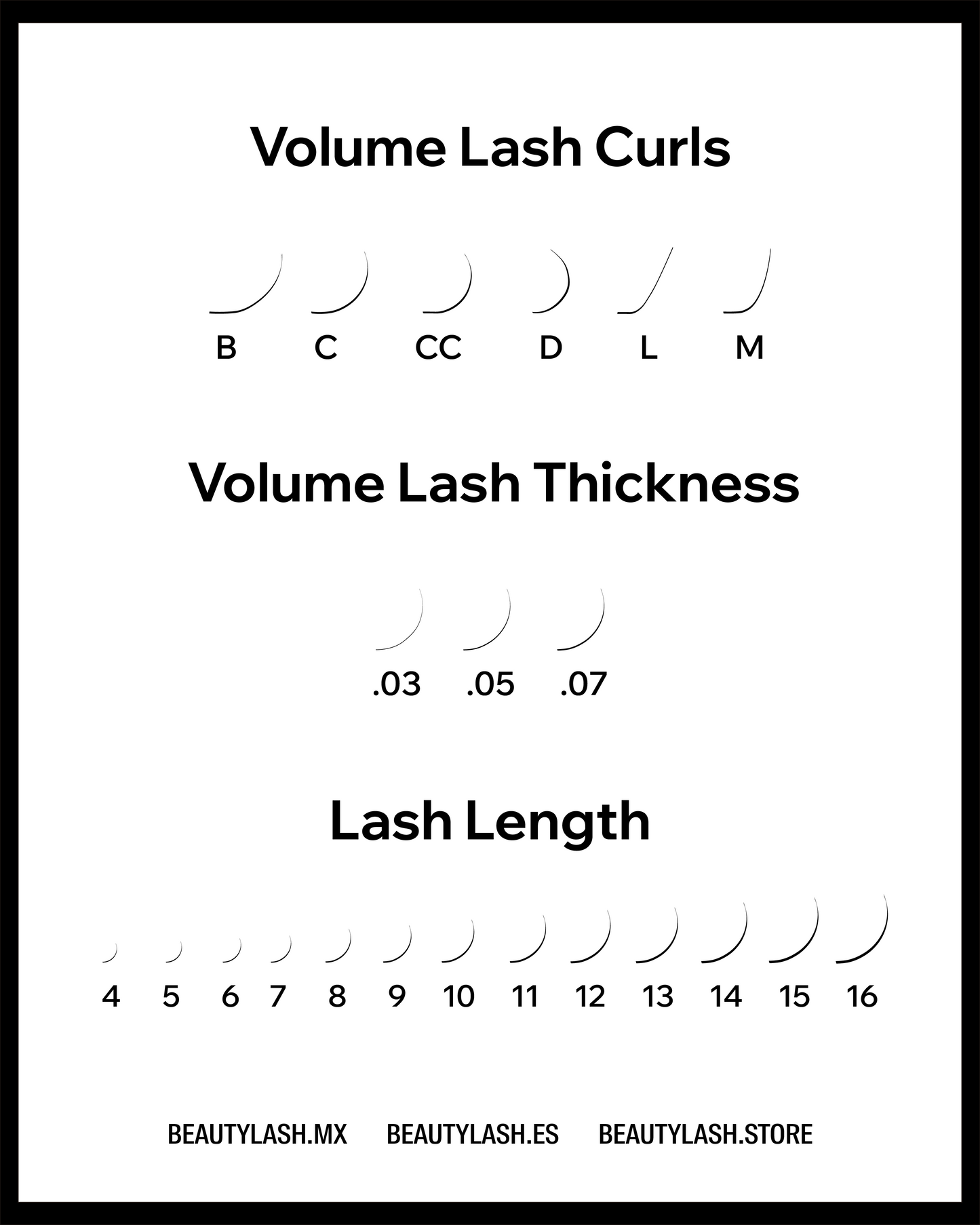 Brown Volume Lashes Mixed